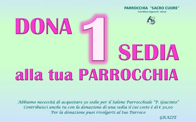 Donazione per le Sedie