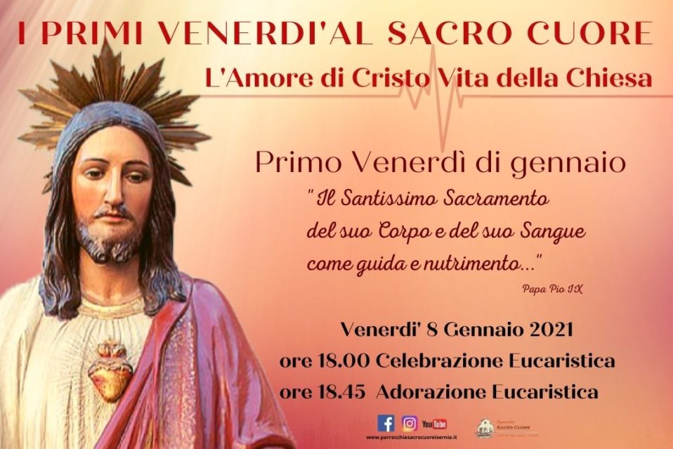 Meditazioni Primi Venerdì Del Mese Primo Venerdì del Mese – venerdì 8 gennaio 2021 – ore 18.00