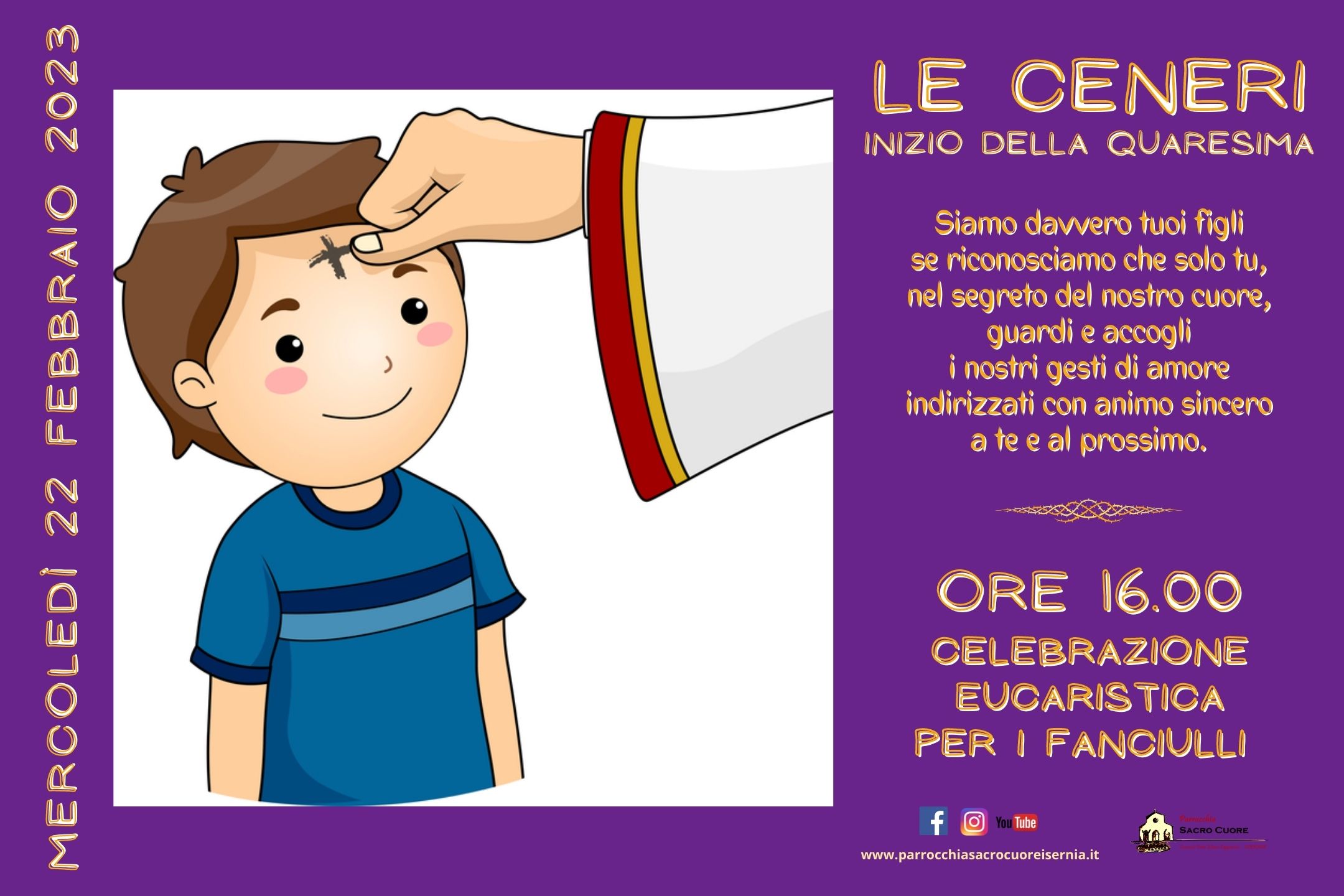 Mercoledì Delle Ceneri Spiegato Ai Bambini SACRE CENERI – mercoledì 22 febbraio 2023 – Celebrazione ore 16.00 per